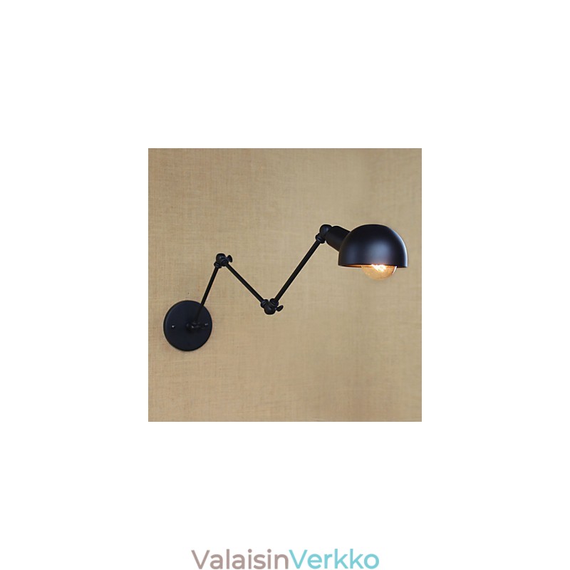 Persoonallinen pitkävarsi Säädettävä kulmatanko Kolme retro-olohuonelamppua Valaistus Koristeellinen seinävalaisin