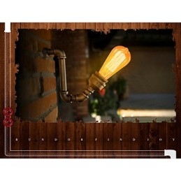 American Village Loft Industrial Edison Style Vintage seinävalaisin Retro vesiputkivalaisin seinävalaisin