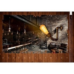 American Village Loft Industrial Edison Style Vintage seinävalaisin Retro vesiputkivalaisin seinävalaisin