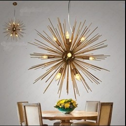 Retro Imitation Copper Creative line 12 kattokruunu