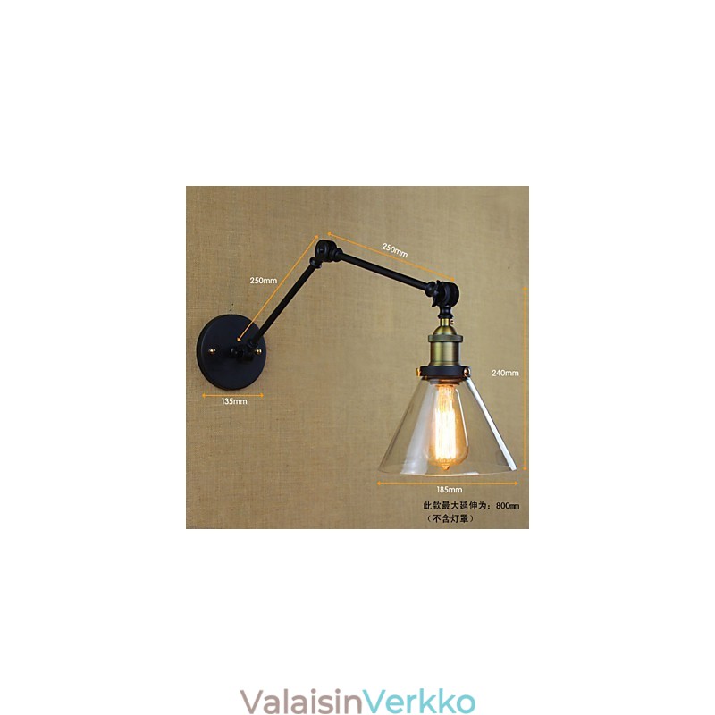 Välimeren kylä Retro Pastoraalinen Lasi Koristeellinen Lamppu Vaatekauppa Ravintola Kahvi