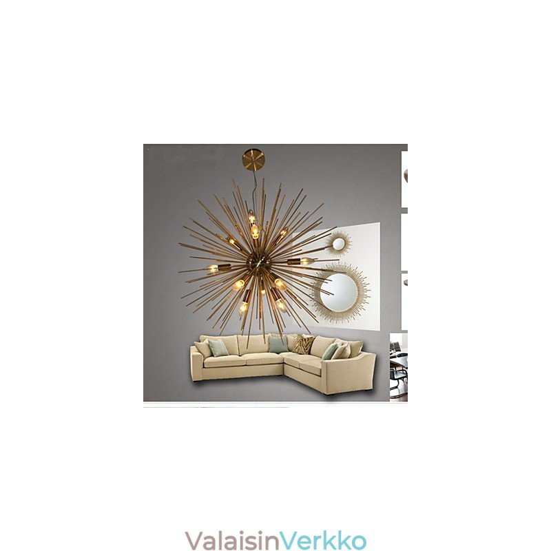 Retro Imitation Copper Creative line 12 kattokruunu