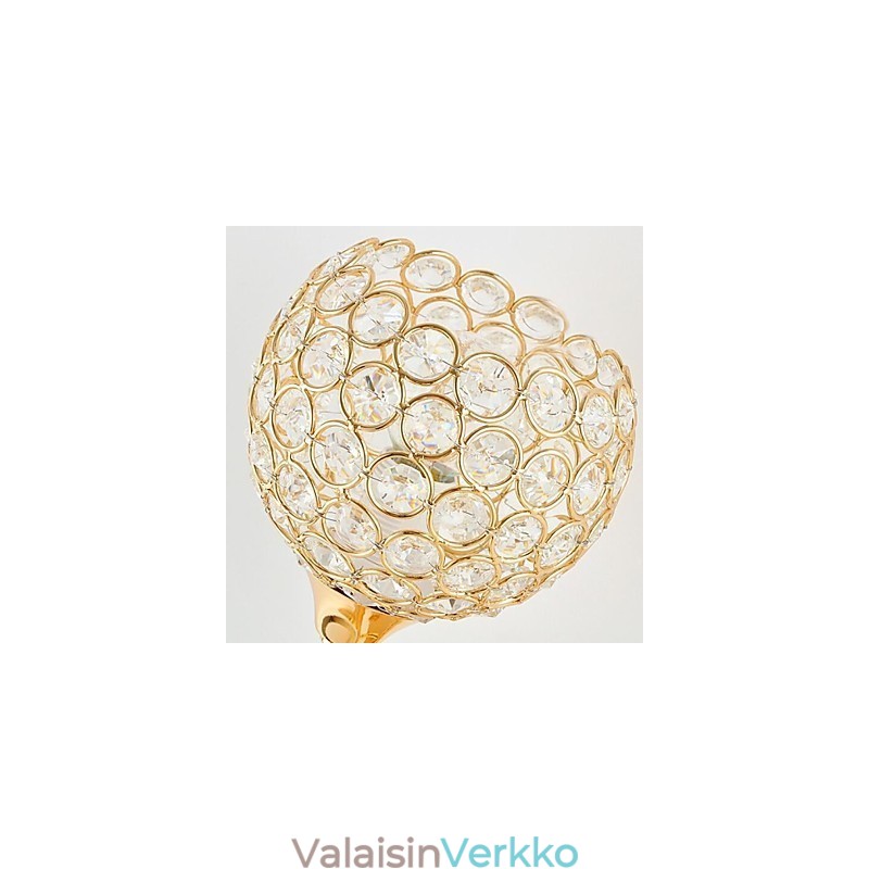 Kristalliset seinävalaisimet modernia nykymetallia