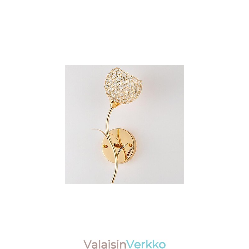 Kristalliset seinävalaisimet modernia nykymetallia