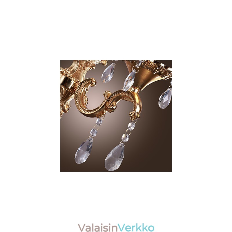 Tyylikäs vaaleanpunainen kristalliseinävalaisin