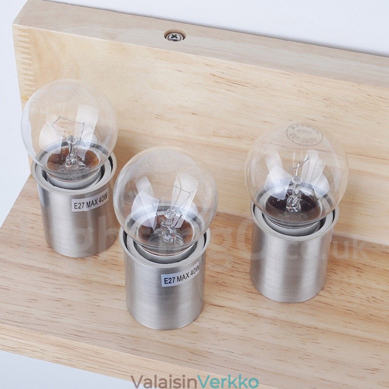 Minityyliset seinävalaisimet lasivarjostimilla Moderni nykyaikainen puinen bambuseinävalaisin