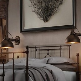 Loft takorautainen potin luovat vintage-seinävalaisimet