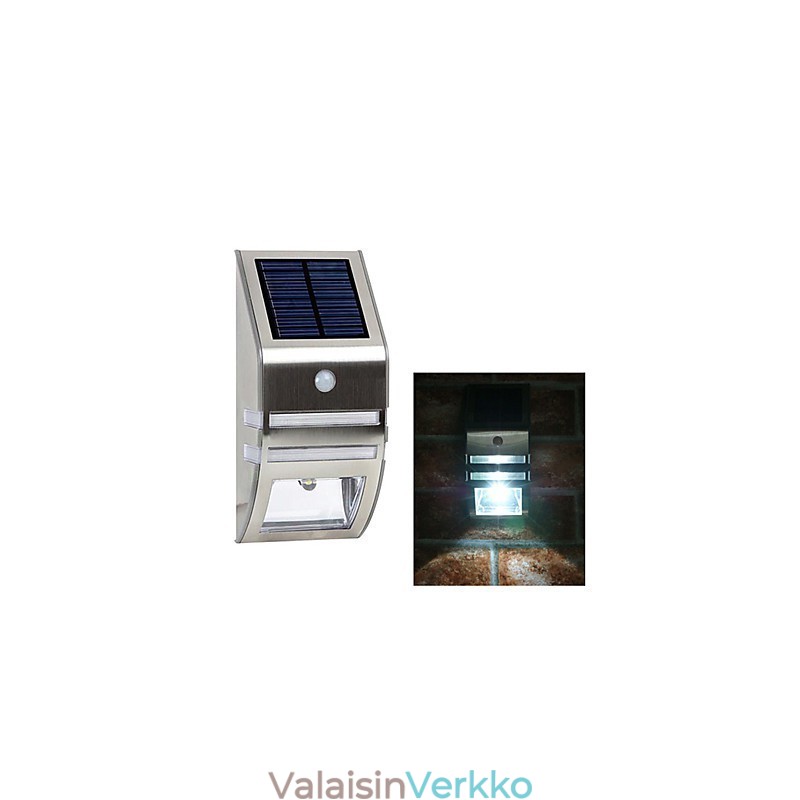 Aurinkovalkoinen seinävalo PIR-liiketunnistimella