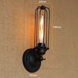 Retro-minimalistinen teollinen sängyn vieressä käytävä Portaat Parveke Koristeellinen seinävalaisin
