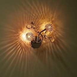 Seinävalaisimet Crystal Mini Style Modern Contemporary Metal