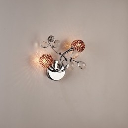 Seinävalaisimet Crystal Mini Style Modern Contemporary Metal