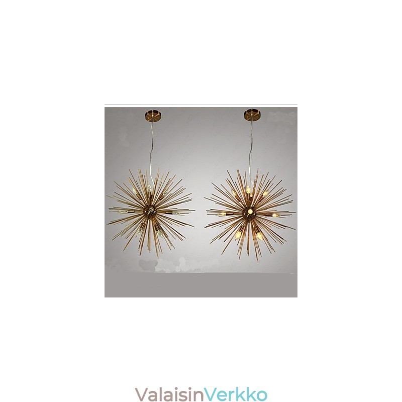 Retro Imitation Copper Creative line 12 kattokruunu