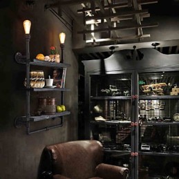 Seinävalaisimet Mini Style Rustic Lodge Metal