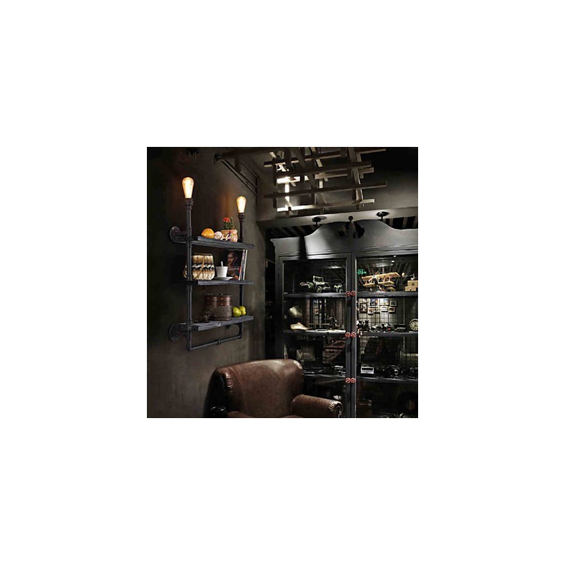 Seinävalaisimet Mini Style Rustic Lodge Metal