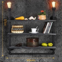 Seinävalaisimet Mini Style Rustic Lodge Metal