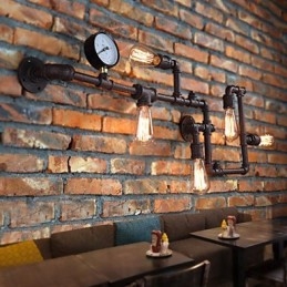 Seinävalaisimet Mini Style Rustic Lodge Metal