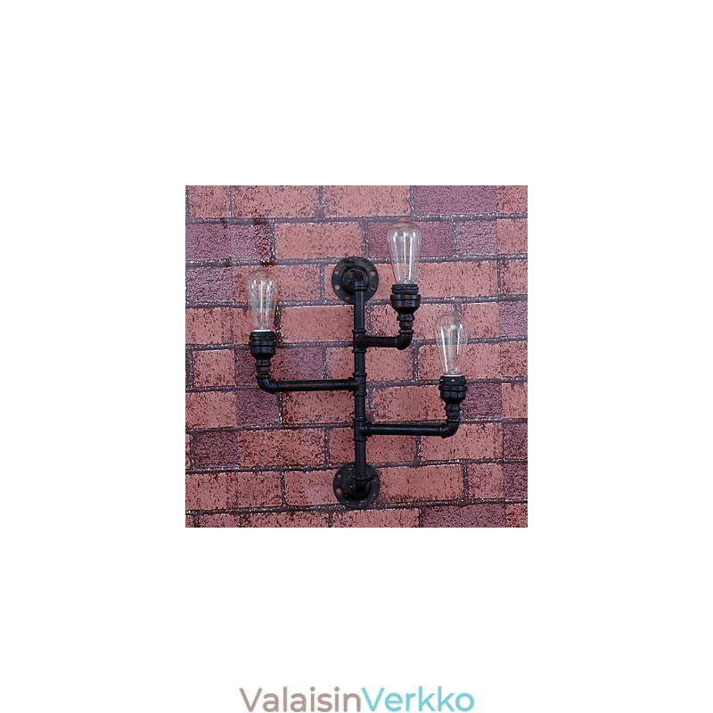 Minityyliset seinävalaisimet Rustic Lodge Metal