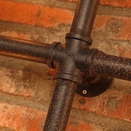 Retro Bar Iron Seinävalaisimet Mini Style Rustic Lodge Metal