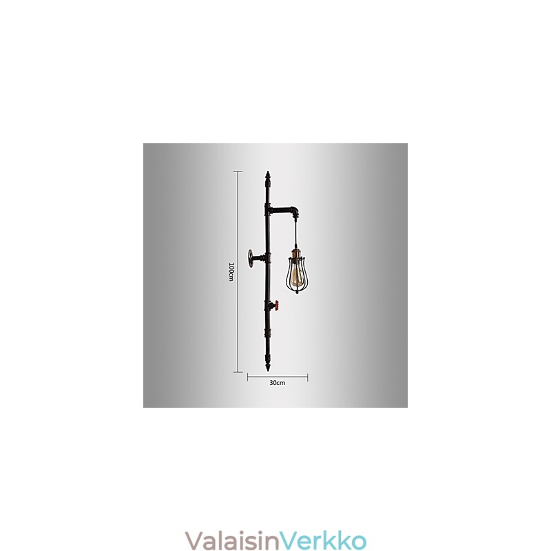 Seinävalaisimet Mini Style Rustic Lodge Metal