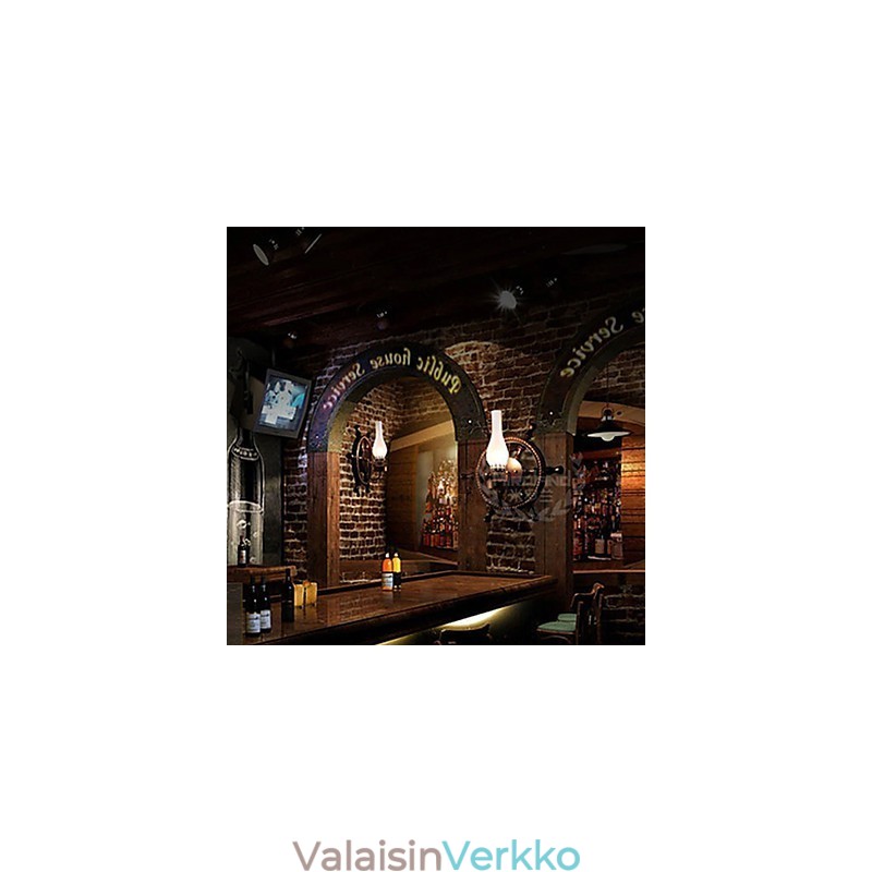 Seinävalaisin Yksi valo ja lasi