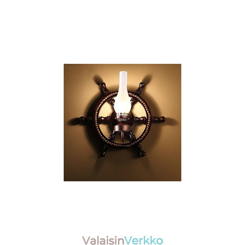 Seinävalaisin Yksi valo ja lasi