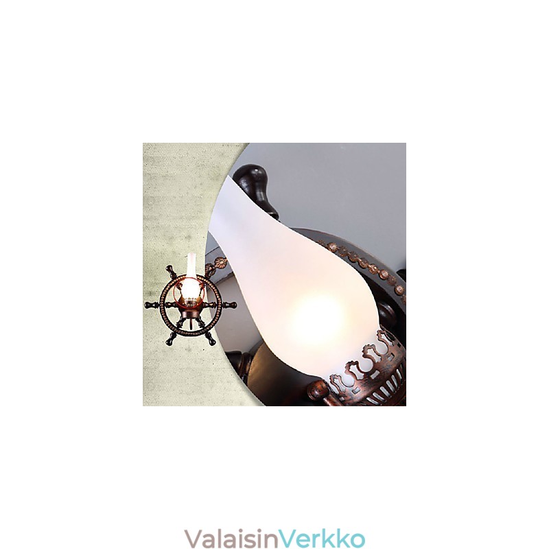Seinävalaisin Yksi valo ja lasi