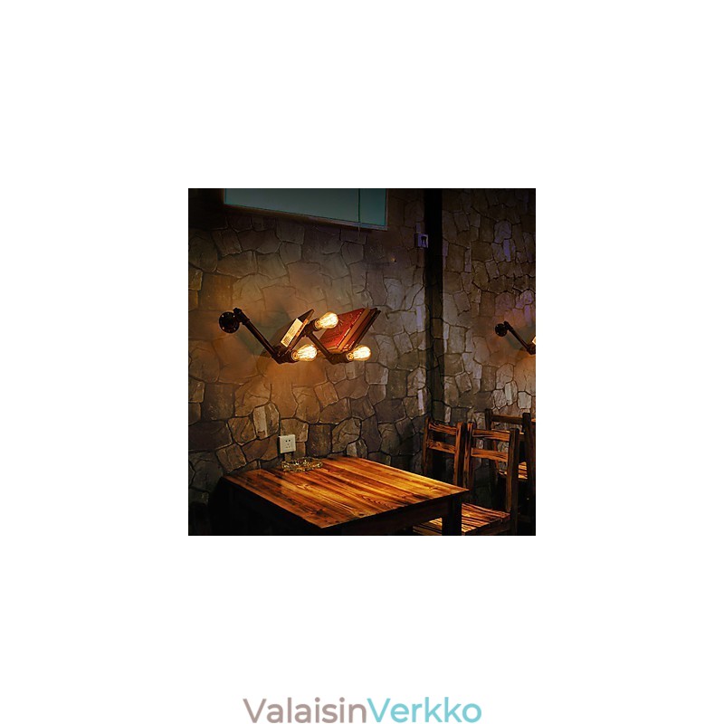 Retro metalliset sängynpäät Seinälamppu Village Pastoral Olohuoneen Seinävalot Ruokasalin Seinävalaisin