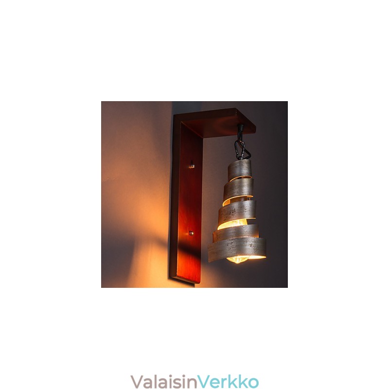 Antiikkipuiset seinävalaisimet 1 valo