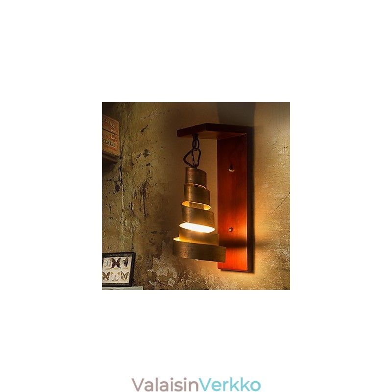 Antiikkipuiset seinävalaisimet 1 valo