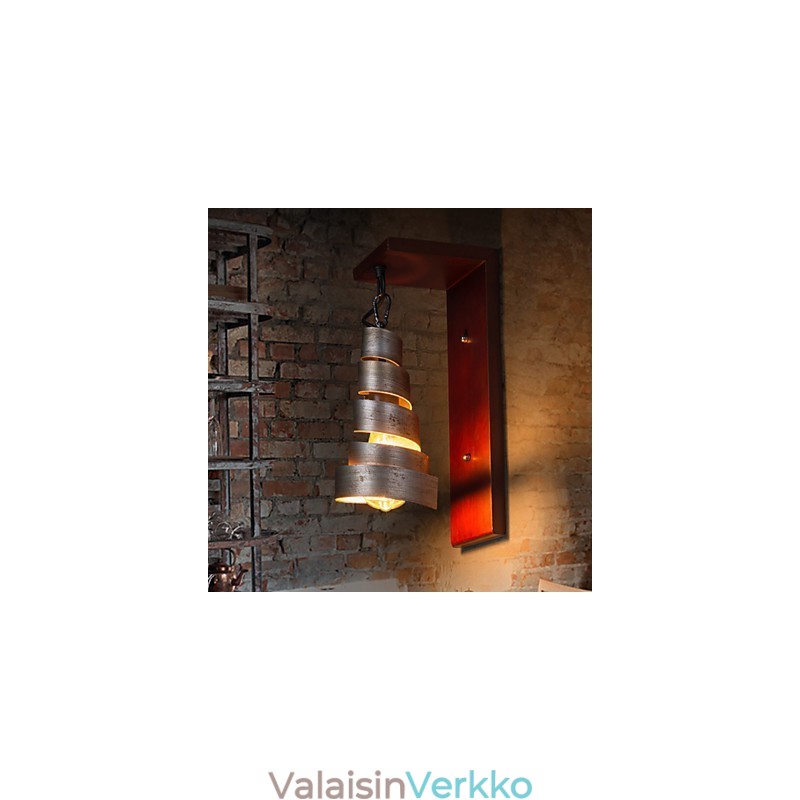 Antiikkipuiset seinävalaisimet 1 valo