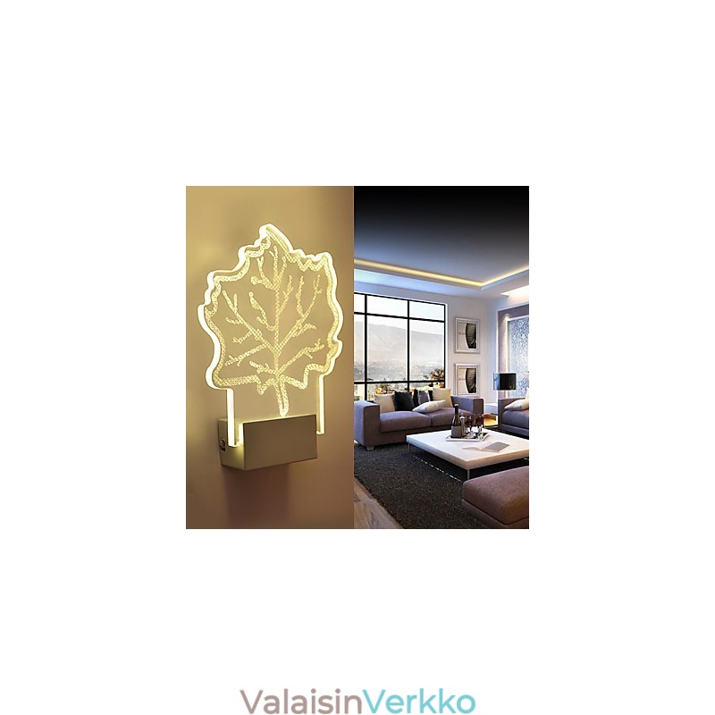 Akryyliseinävalaisin PVC-lamppu valosiru Moderni nykyaikainen metalli