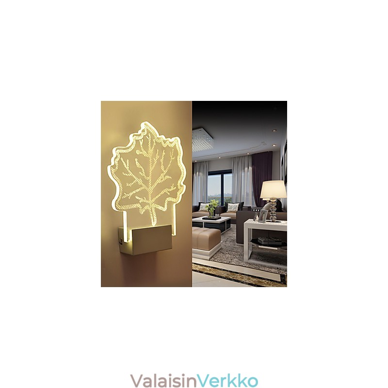 Akryyliseinävalaisin PVC-lamppu valosiru Moderni nykyaikainen metalli