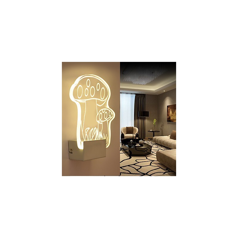 Akryyliseinävalaisin PVC-lamppu Valo moderni nykyaikainen metalli