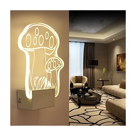 Akryyliseinävalaisin PVC-lamppu Valo moderni nykyaikainen metalli