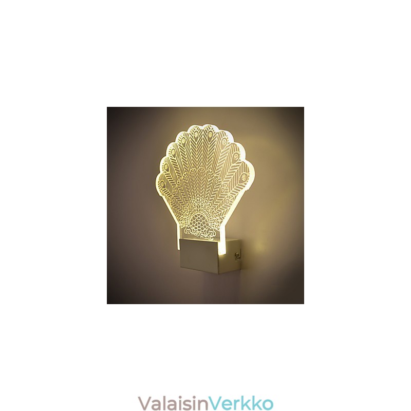 Akryyliseinävalaisin PVC-lamppu Valo moderni nykyaikainen metalli