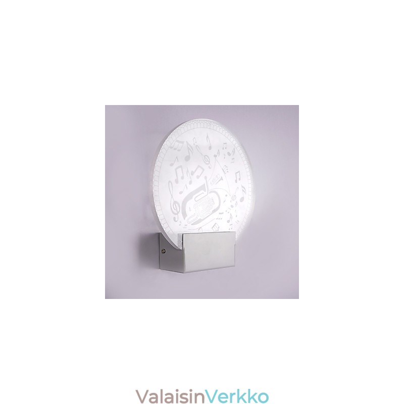 Akryyliseinävalaisin PVC-lamppu Valo moderni nykyaikainen metalli