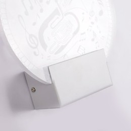 Akryyliseinävalaisin PVC-lamppu Valo moderni nykyaikainen metalli