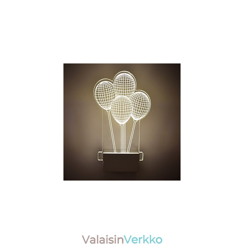 Akryyliseinävalaisin PVC-lamppu Valo moderni nykyaikainen metalli