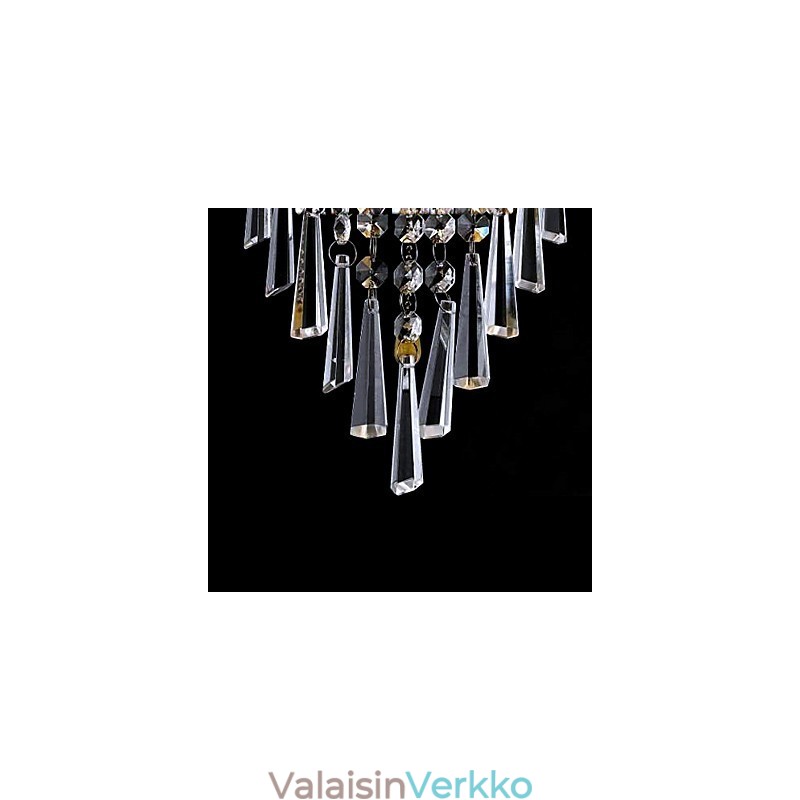 Tyylikäs kristalliseinävalaisin 1 valolla
