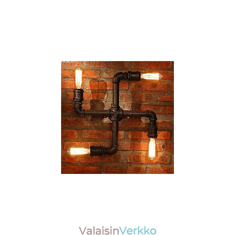 Seinävalaisimet Mini Style Rustic Lodge Metal