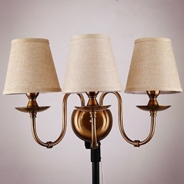 Seinävalaisimet lukuvalaisimet Mini-tyylinen maalaismainen Lodge Metal