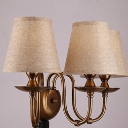 Seinävalaisimet lukuvalaisimet Mini-tyylinen maalaismainen Lodge Metal