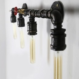 Minityyliset seinävalaisimet Rustic Lodge Metal