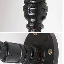 Minityyliset seinävalaisimet Rustic Lodge Metal