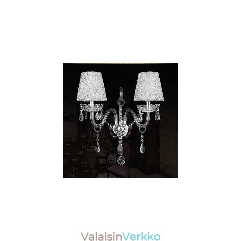 Crystal seinävalaisimet perinteistä klassista lasia