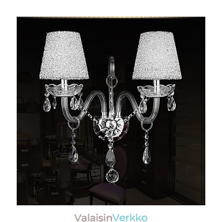 Crystal seinävalaisimet perinteistä klassista lasia Crystal seinävalaisimet perinteistä klassista lasia