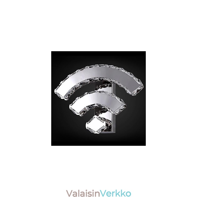 Kristalliset seinävalaisimet modernia nykymetallia