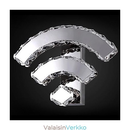 Kristalliset seinävalaisimet modernia nykymetallia Kristalliset seinävalaisimet modernia nykymetallia