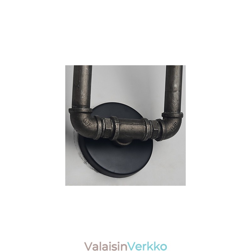 Retro metalliseinävalaisin kahvilaan