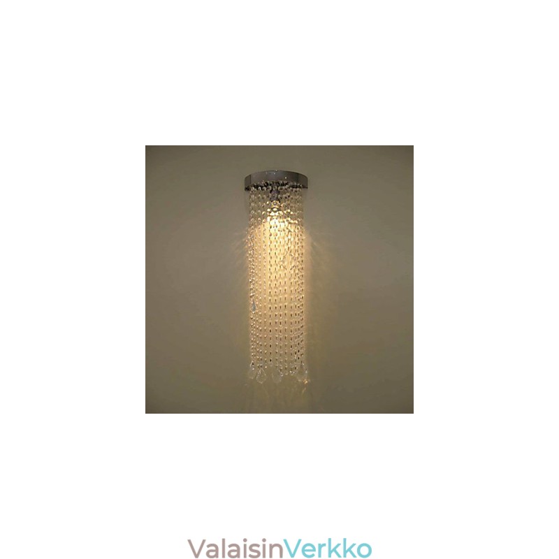 50 W MR16 kromiviimeistelyseinävalaisin kristalliketjuilla